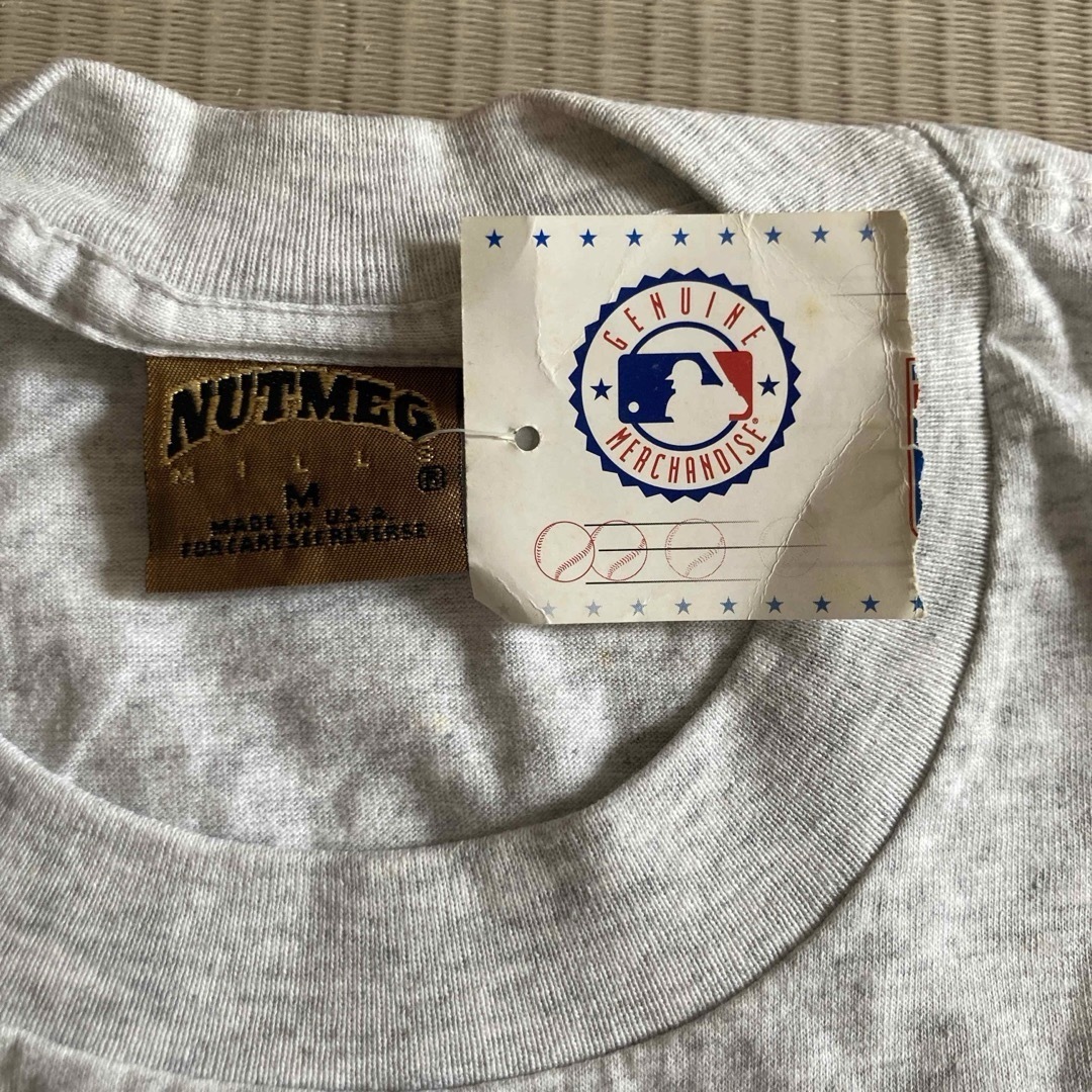 MLB(メジャーリーグベースボール)のデッドストック　90S ドジャース野茂英雄　MLBオフィシャルTシャツ サイズM メンズのトップス(Tシャツ/カットソー(半袖/袖なし))の商品写真