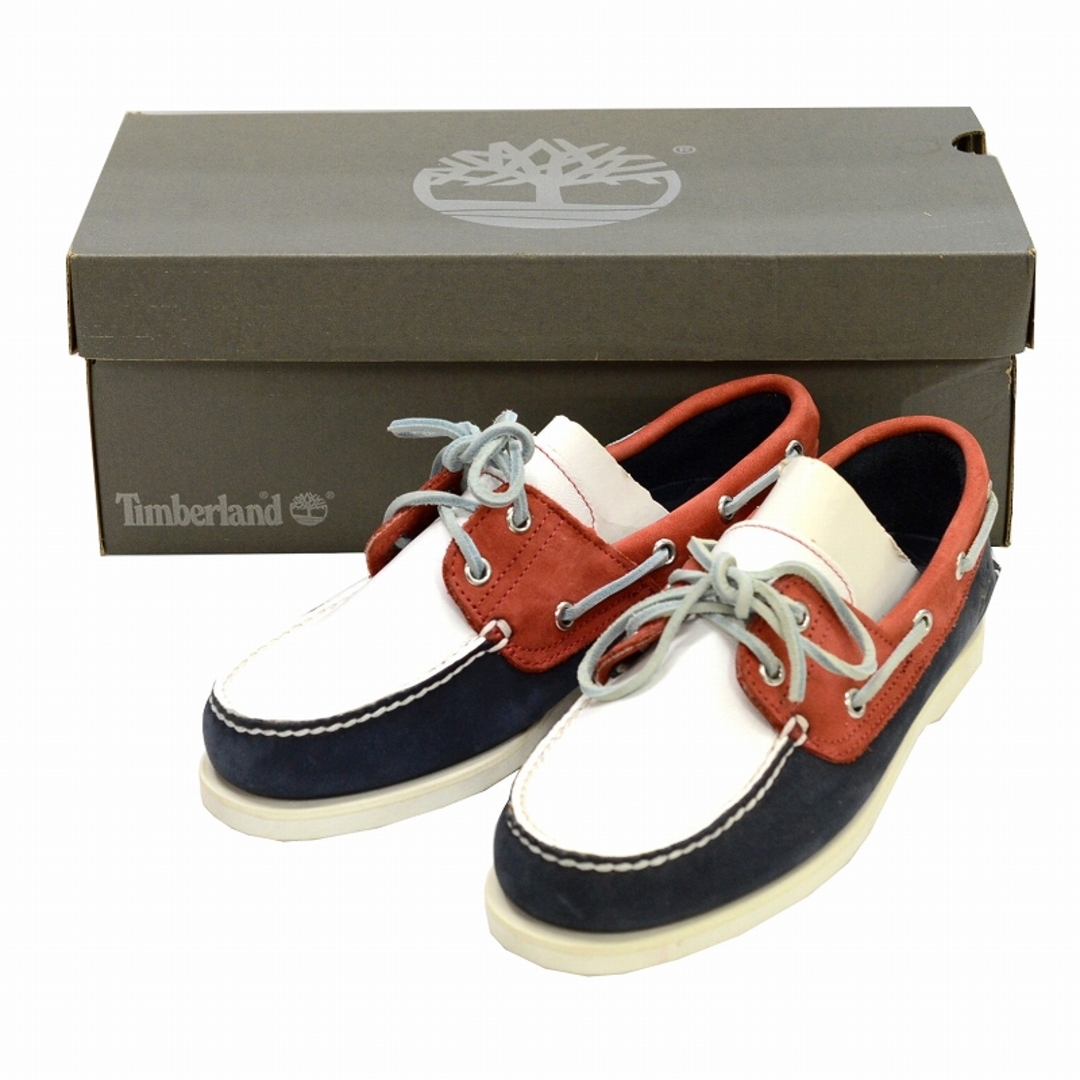 Timberland(ティンバーランド)のTIMBERLAND ティンバーランド BOAT SHOE ボートシュー DYO デッキシューズ レザー 16529 1 6.5W メンズ 【中古】 JA-18331 メンズの靴/シューズ(デッキシューズ)の商品写真