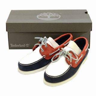 ティンバーランド(Timberland)のTIMBERLAND ティンバーランド BOAT SHOE ボートシュー DYO デッキシューズ レザー 16529 1 6.5W メンズ 【中古】 JA-18331(デッキシューズ)