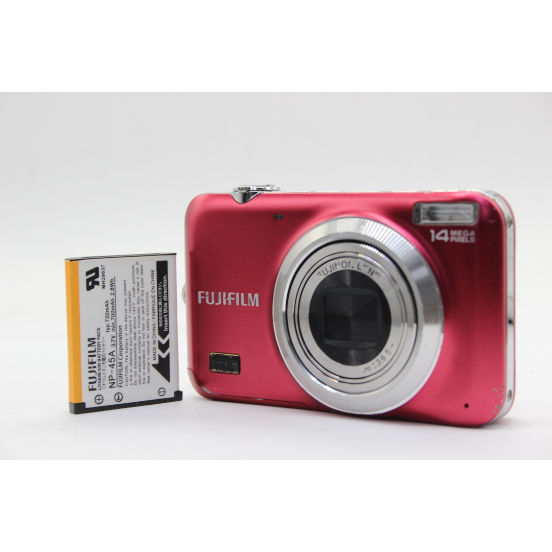 【返品保証】 フジフィルム Fujifilm Finepix JX280 レッド 5x バッテリー付き コンパクトデジタルカメラ  s4910注意事項