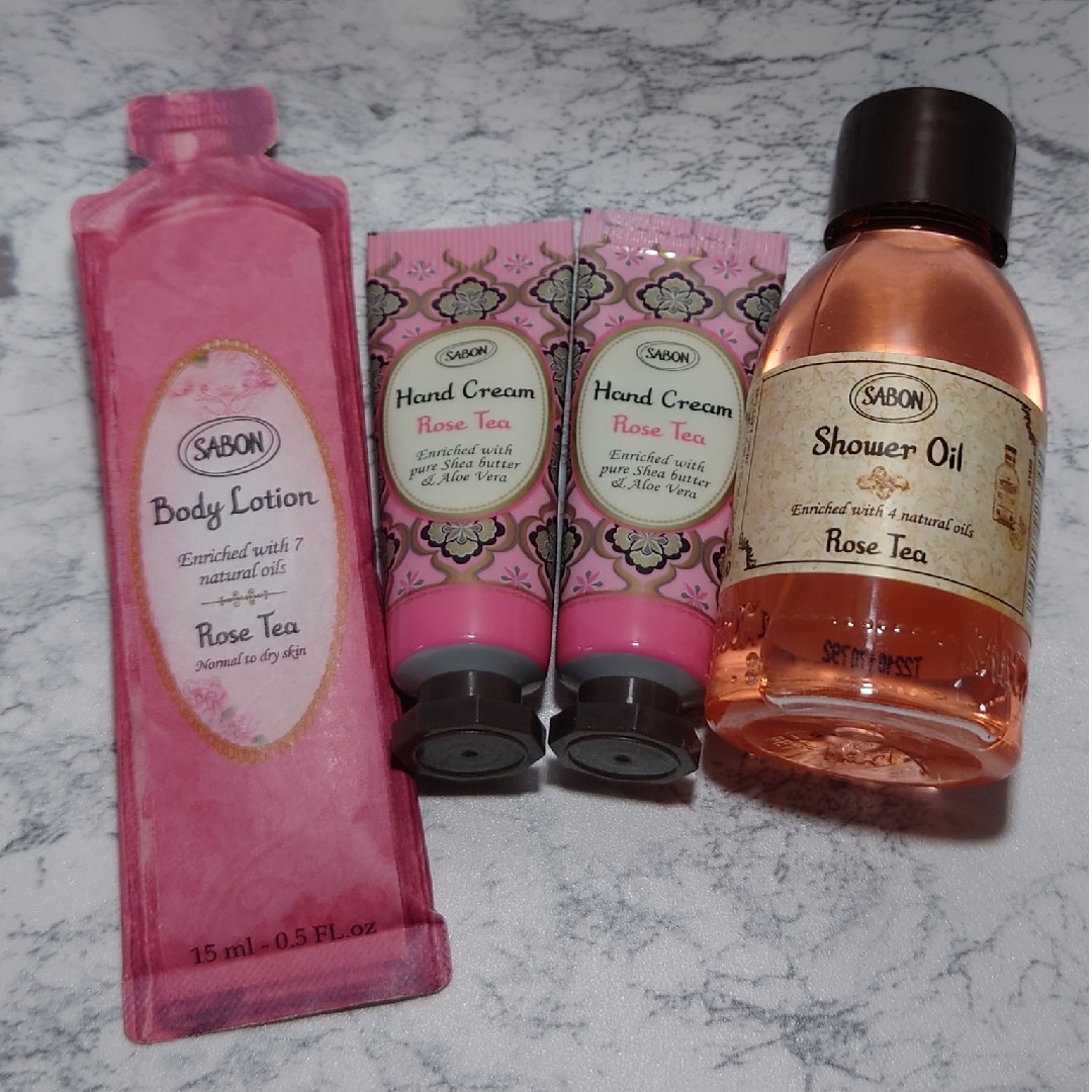 SABON(サボン)のSABON　Rose Teaセット コスメ/美容のボディケア(ボディローション/ミルク)の商品写真