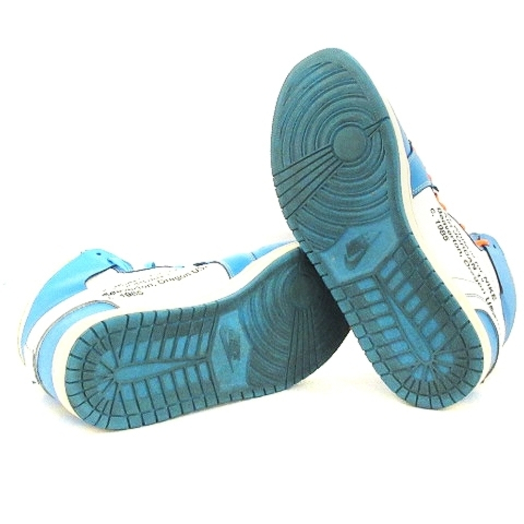 NIKE(ナイキ)のナイキ オフホワイト エア ジョーダン 1 スニーカー 水色 30cm ☆AA★ メンズの靴/シューズ(スニーカー)の商品写真