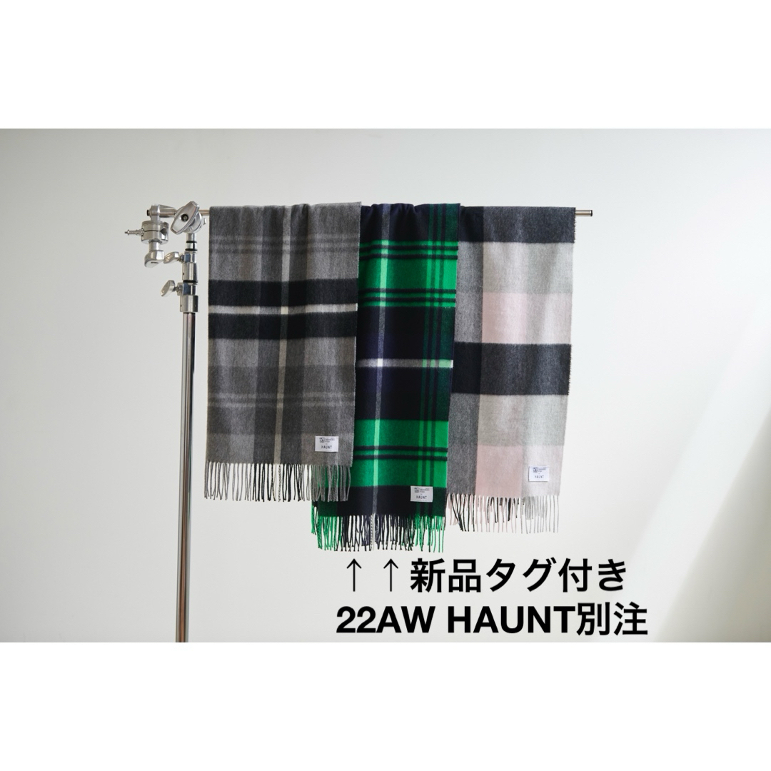 新品 ジョンストンズ 22AW Haunt別注 カシミヤ大判ストール グリーン 新品 ジョンストンズ 22AW Haunt別注 カシミヤ大判ストール グリーン
