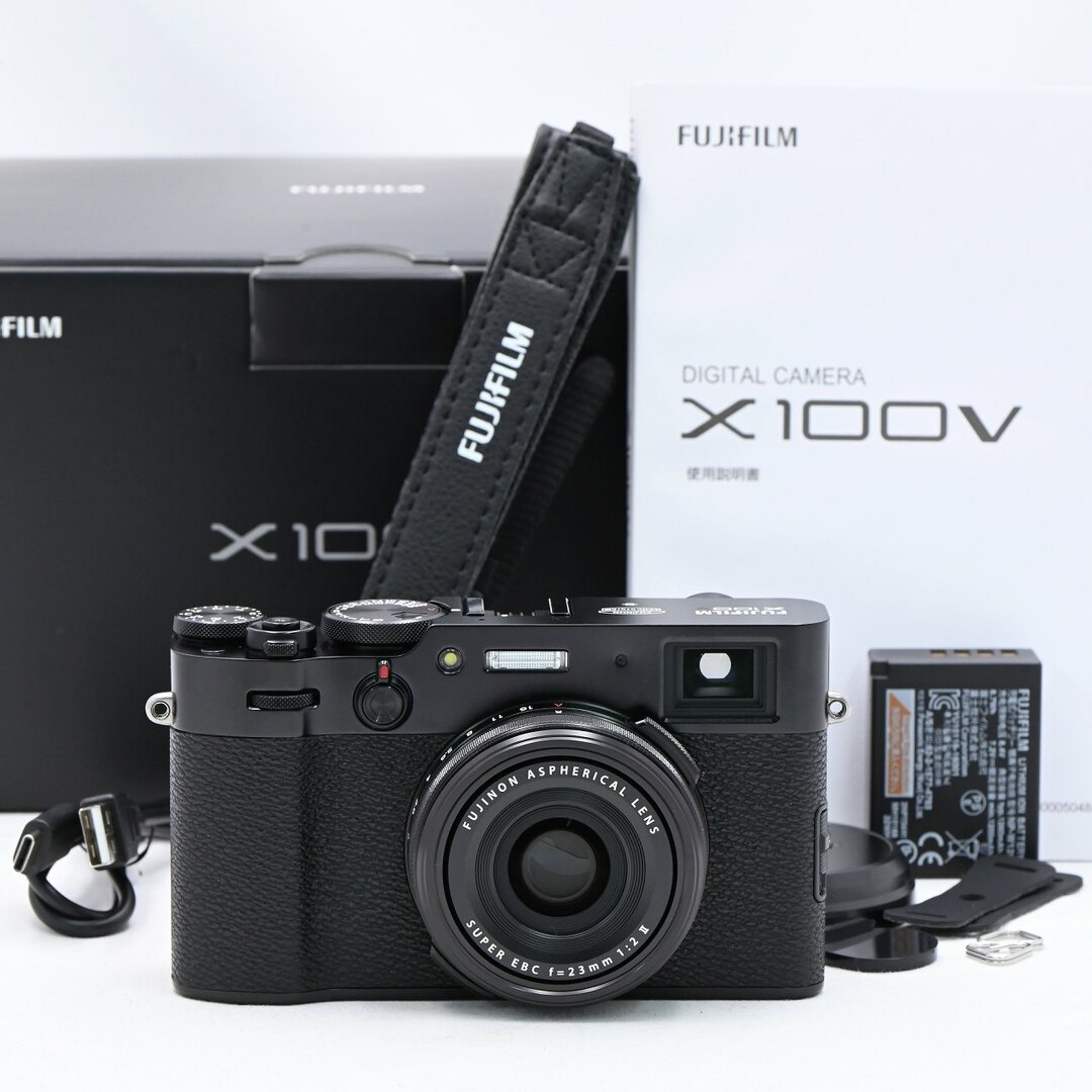 FUJIFILM X100V ブラックスマホ/家電/カメラ
