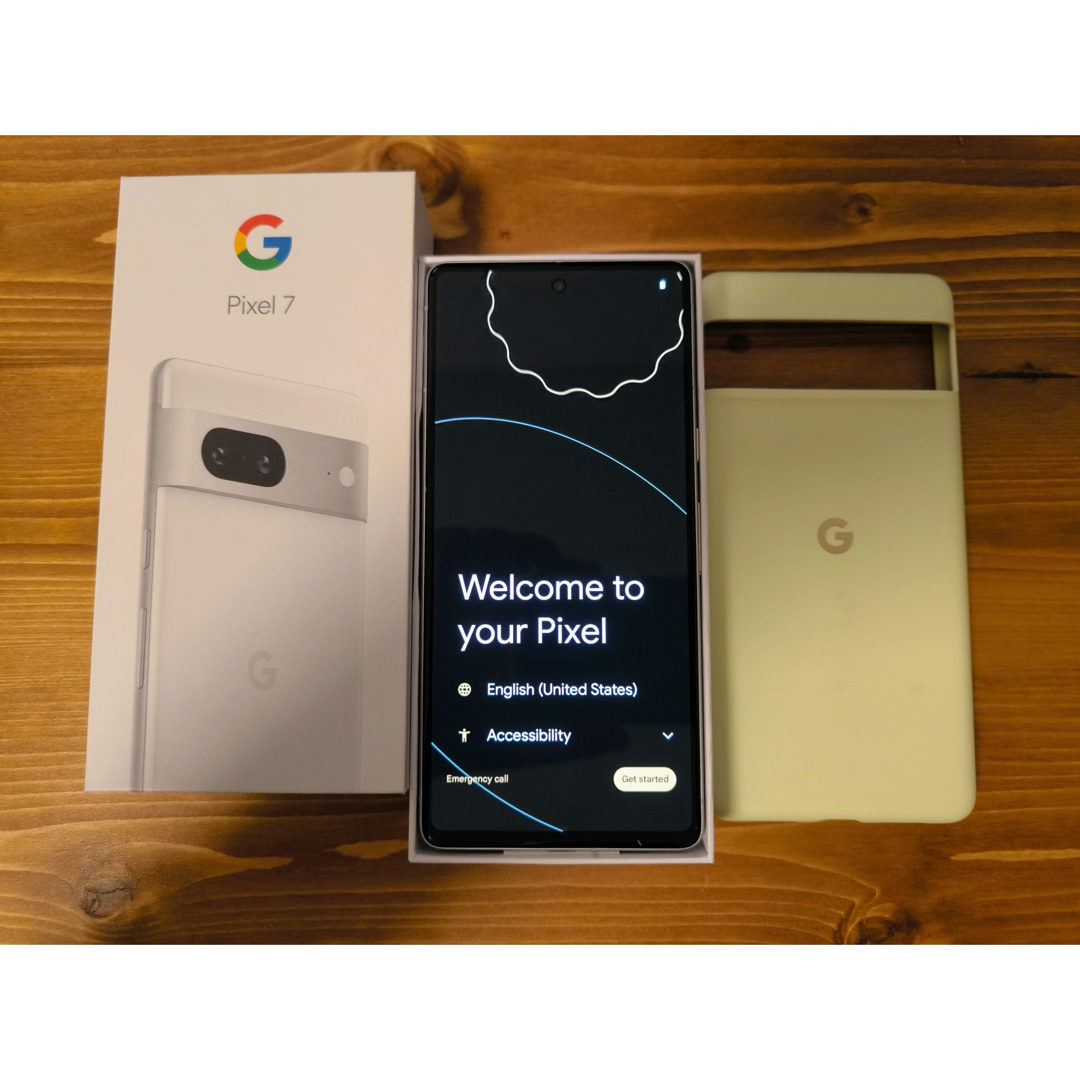 Google Pixel(グーグルピクセル)のGoogle Pixel 7 スノー 128GB スマホ/家電/カメラのスマートフォン/携帯電話(スマートフォン本体)の商品写真