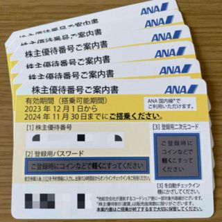 エーエヌエー(ゼンニッポンクウユ)(ANA(全日本空輸))のANA 株主優待券　1枚(航空券)