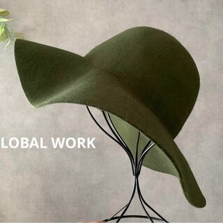 グローバルワーク(GLOBAL WORK)のGLOBAL WORK ウールハット 秋冬 グリーン(ハット)