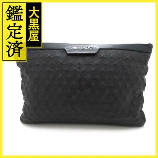 ジミーチュウ(JIMMY CHOO)のジミーチュウ クラッチバッグ スタースタッズ ブラック レザー【473】(セカンドバッグ/クラッチバッグ)