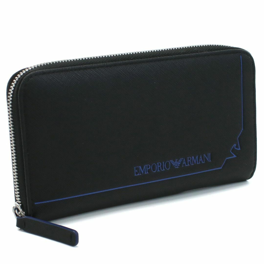 Armani(アルマーニ)の【新品】アルマーニ ARMANI 長財布 YEME49 ブラック メンズ メンズのファッション小物(長財布)の商品写真