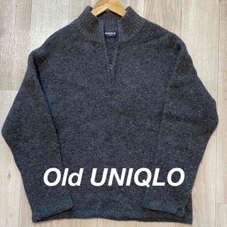 ユニクロ(UNIQLO)の【90s】オールドユニクロ　oldUNIQLO ニット　ハーフジップ(ニット/セーター)