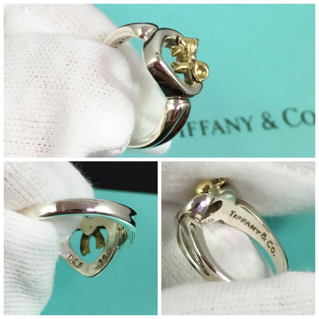 Tiffany & Co.(ティファニー)の美品 ティファニー Tiffany ハート リボン リング 指輪 6号レディース レディースのアクセサリー(リング(指輪))の商品写真