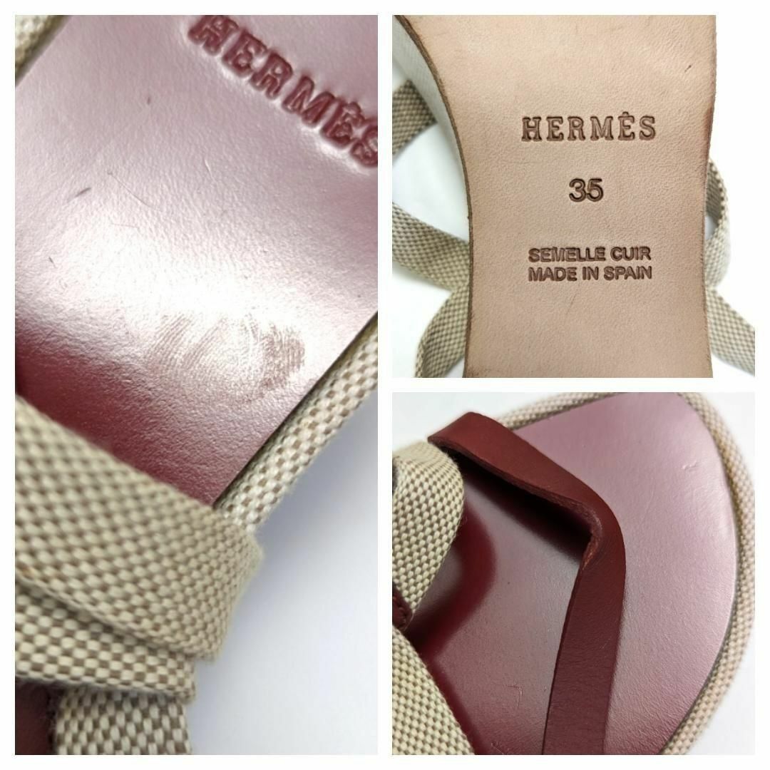 Hermes(エルメス)の新品そっくりさん⭐エルメスHERMES クロスストラップ　サンダル　35 レディースの靴/シューズ(サンダル)の商品写真