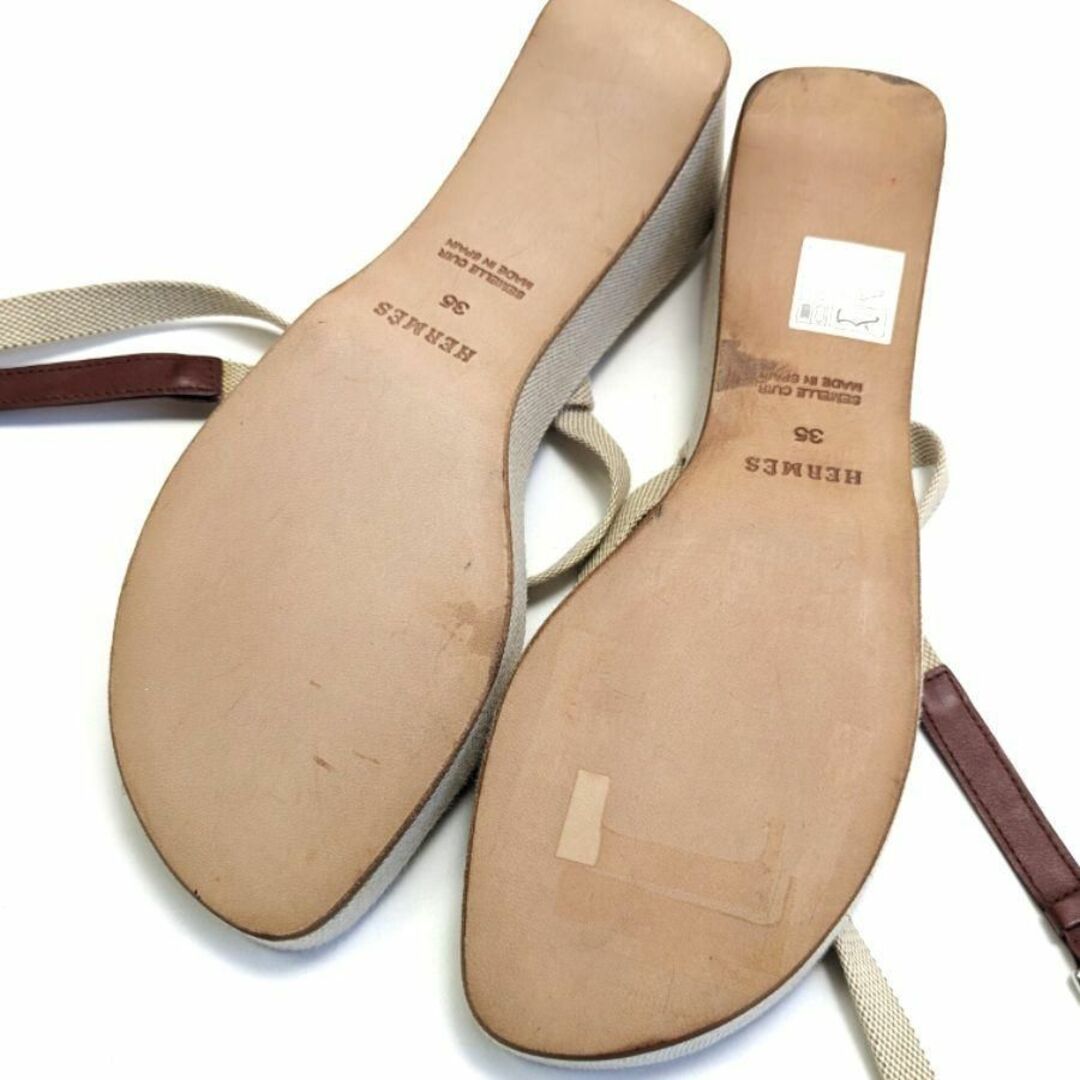Hermes(エルメス)の新品そっくりさん⭐エルメスHERMES クロスストラップ　サンダル　35 レディースの靴/シューズ(サンダル)の商品写真