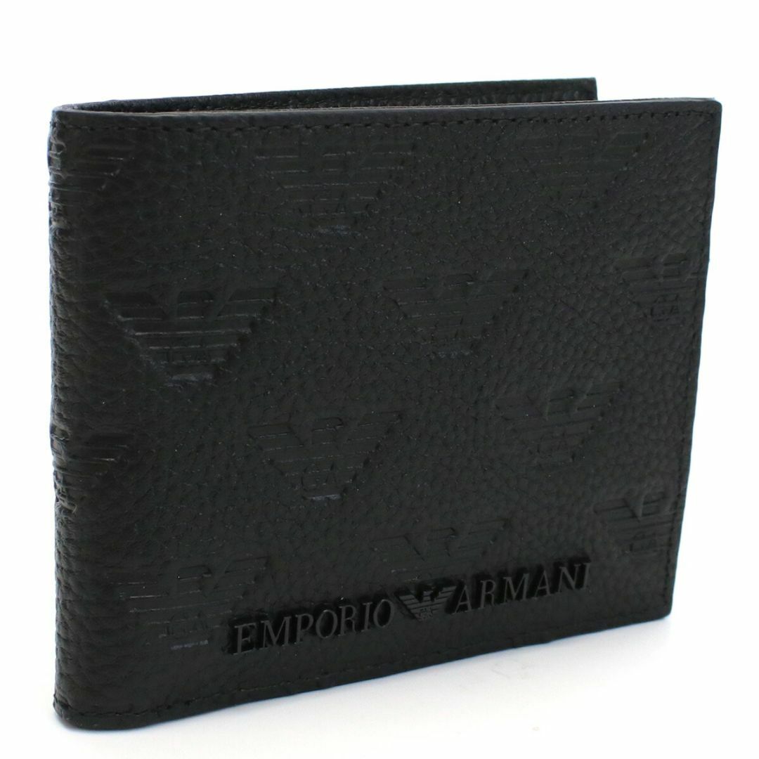 アルマーニはこちら【新品・未使用】アルマーニ ARMANI ２つ折り財布 YEM122 ブラック