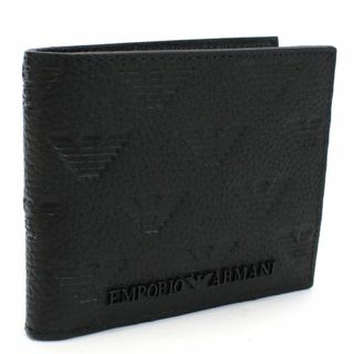 アルマーニ(Armani)の【新品・未使用】アルマーニ ARMANI ２つ折り財布 YEM122 ブラック(折り財布)