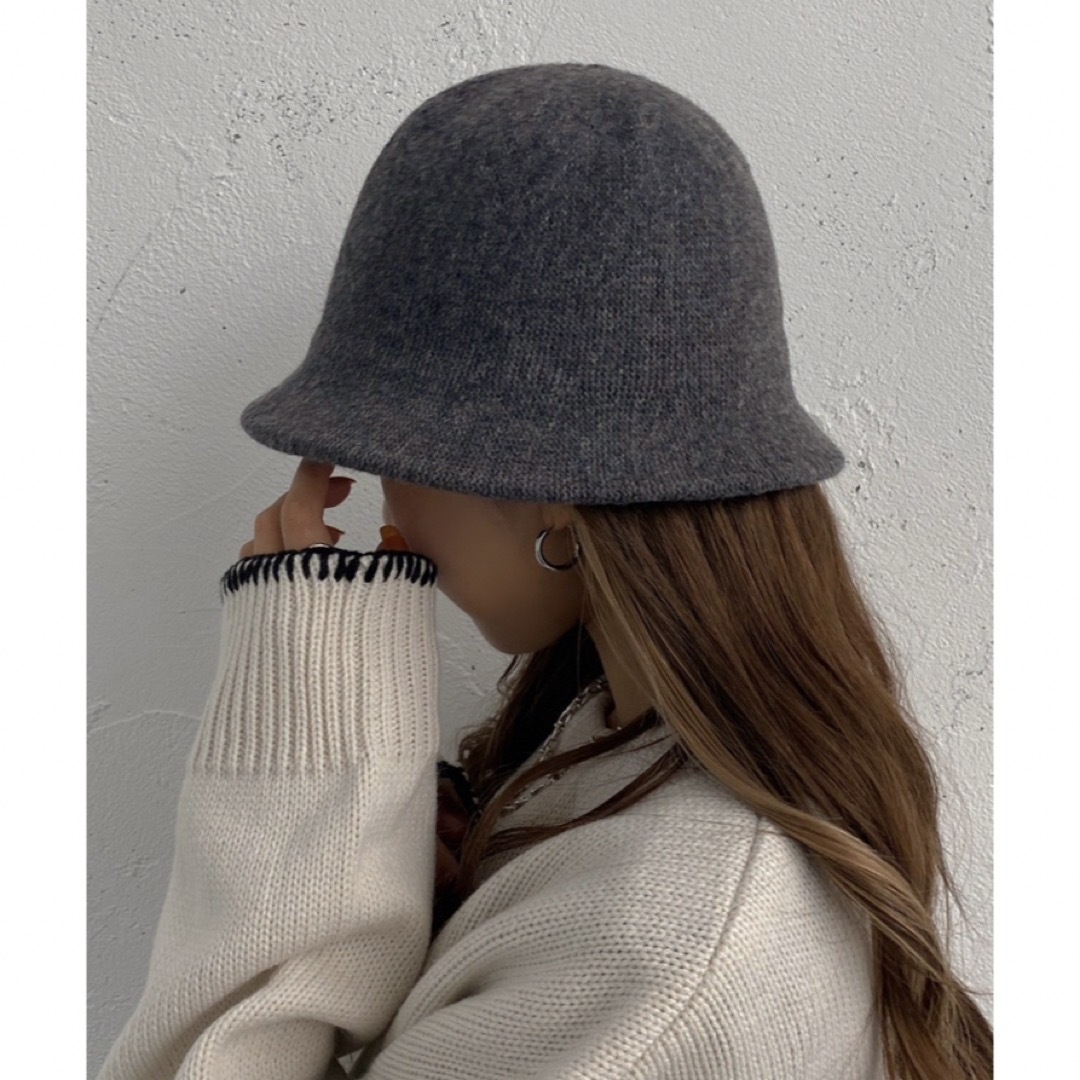 【新品】apresjour mignon×ARIAZ ニットバケットハット レディースの帽子(ハット)の商品写真