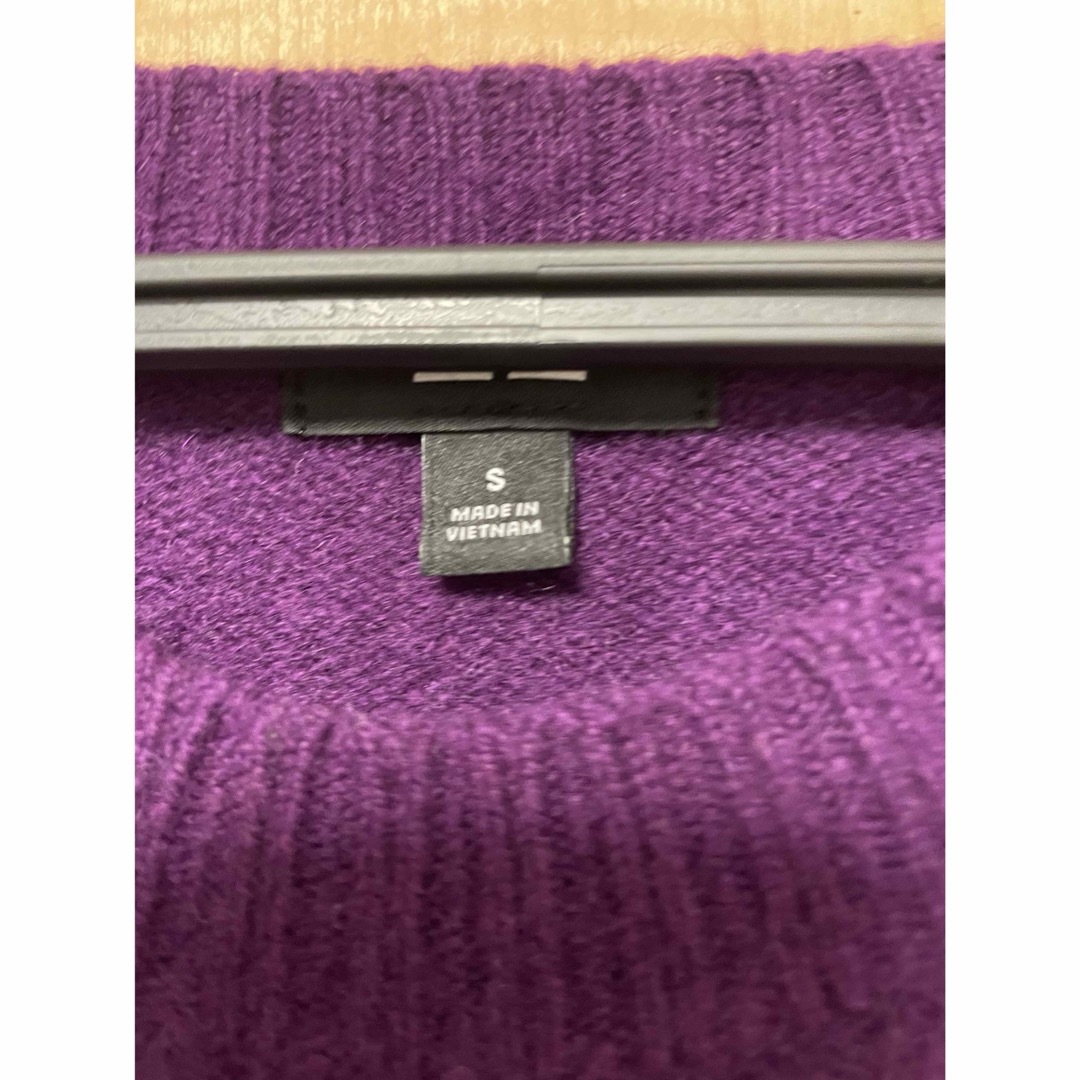 UNIQLO(ユニクロ)のプレミアムラムクルーネックセーター パープル S メンズのトップス(ニット/セーター)の商品写真