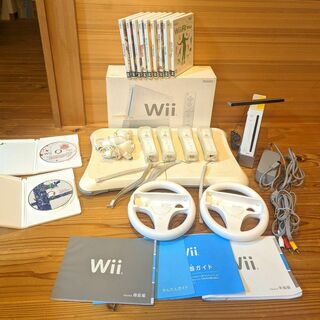 ニンテンドウ(任天堂)のNintendo Wii 家族みんなで遊べる！ 体感ゲームシリーズフルセット(家庭用ゲーム機本体)