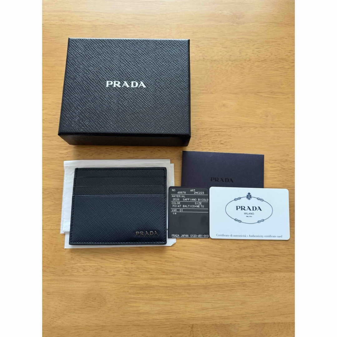 PRADA(プラダ)の★プラダ　サフィアーノカードケース　新品　正規品★ メンズのファッション小物(折り財布)の商品写真