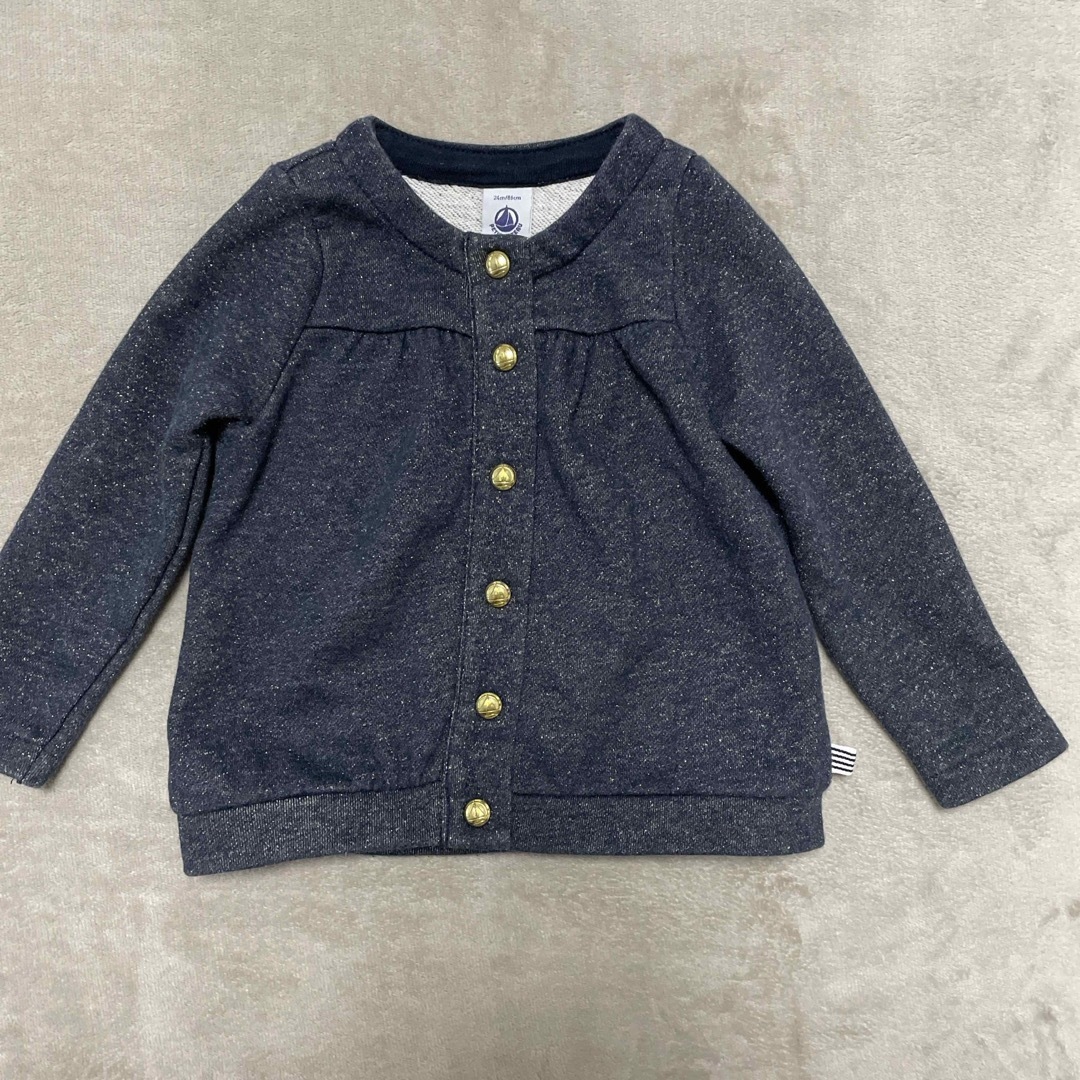 PETIT BATEAU(プチバトー)のPETIT BATEAU｜ワンピ＆カーディガン｜24m/86㎝ キッズ/ベビー/マタニティのベビー服(~85cm)(ワンピース)の商品写真