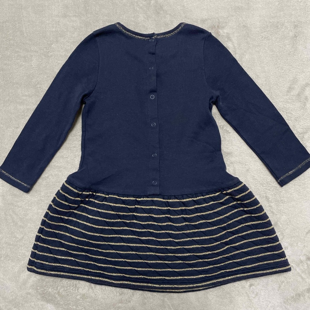 PETIT BATEAU(プチバトー)のPETIT BATEAU｜ワンピ＆カーディガン｜24m/86㎝ キッズ/ベビー/マタニティのベビー服(~85cm)(ワンピース)の商品写真