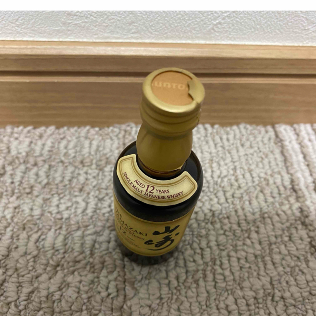 サントリー シングルモルト　山崎１２年　ミニチュア瓶　50ml 食品/飲料/酒の酒(ウイスキー)の商品写真