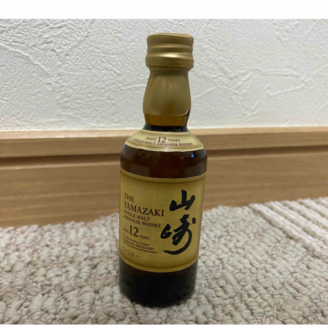 サントリー シングルモルト　山崎１２年　ミニチュア瓶　50ml 食品/飲料/酒の酒(ウイスキー)の商品写真