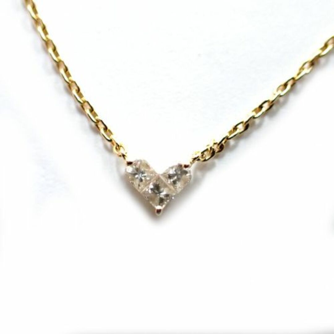 STAR JEWELRY - スタージュエリー　K18　ダイヤ0.1ct　ミステリアスハート　ネックレス