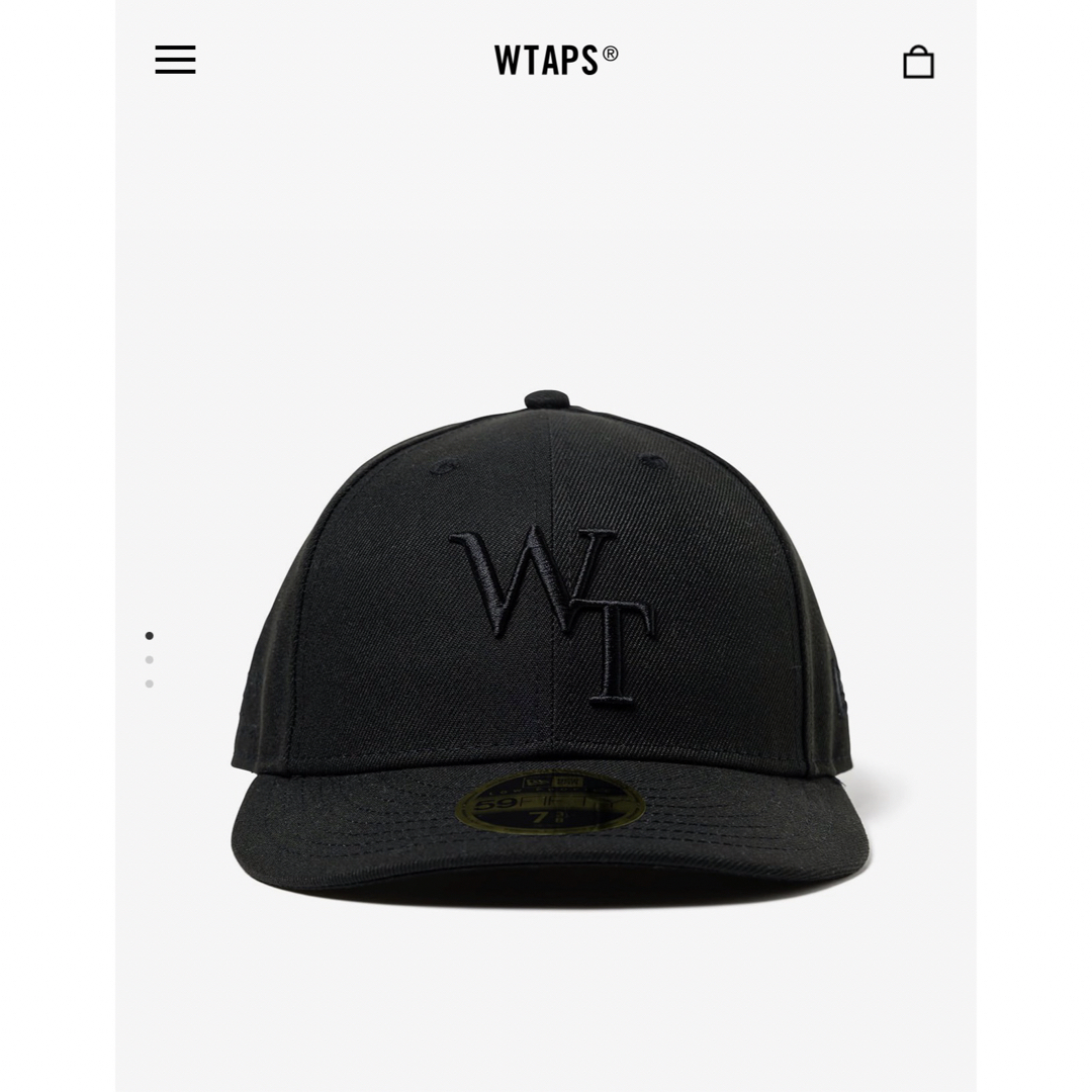 W)taps(ダブルタップス)のXL／WTAPS × NEW ERA LEAGUE ニューエラ キャップ 黒×黒 メンズの帽子(キャップ)の商品写真