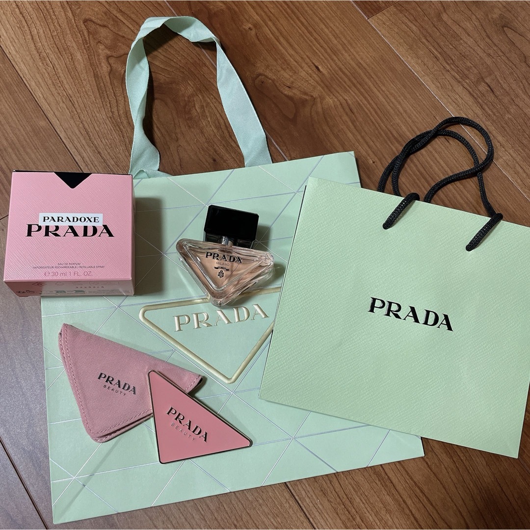 PRADA PARADOXE 30ml 香水ノベルティミラー 限定ショッパー - 香水(女性用)