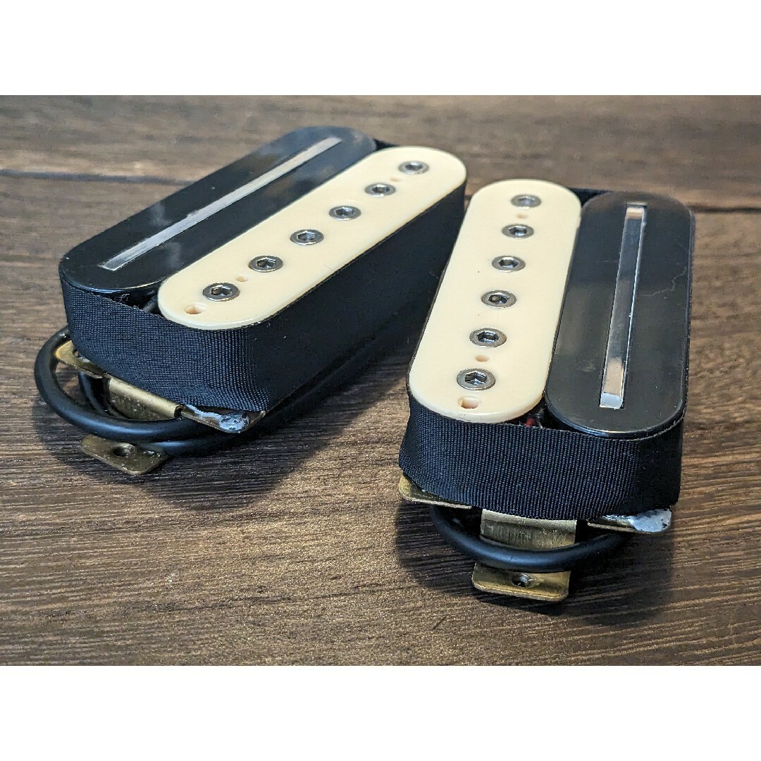 ヘクサ&レールタイプ　ハムバッカー　ピックアップ　セット　ゼブラ 楽器のギター(パーツ)の商品写真