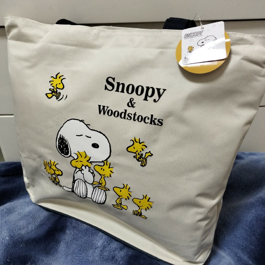 SNOOPY(スヌーピー)のスヌーピー トートバッグ ウッドストック マザーズバッグ ピーナッツ チャーリー レディースのバッグ(トートバッグ)の商品写真