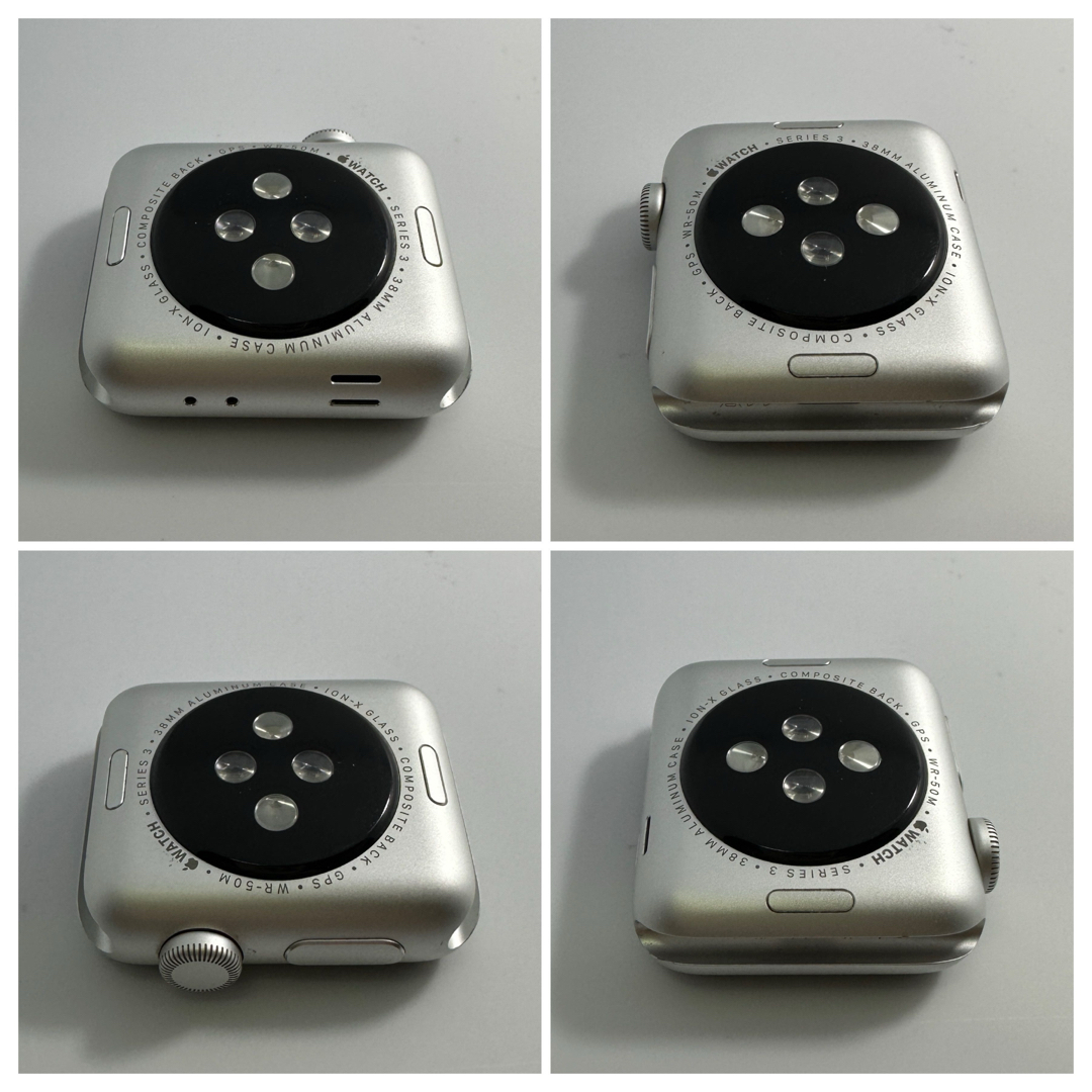 Apple Watch(アップルウォッチ)のApple Watch 3 GPS 38mm   シルバーアルミ　BT96% スマホ/家電/カメラのスマートフォン/携帯電話(その他)の商品写真