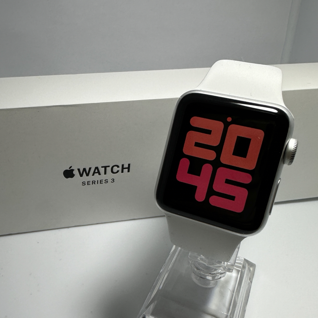 Apple Watch - Apple Watch 3 GPS 38mm シルバーアルミ BT96%の通販 by