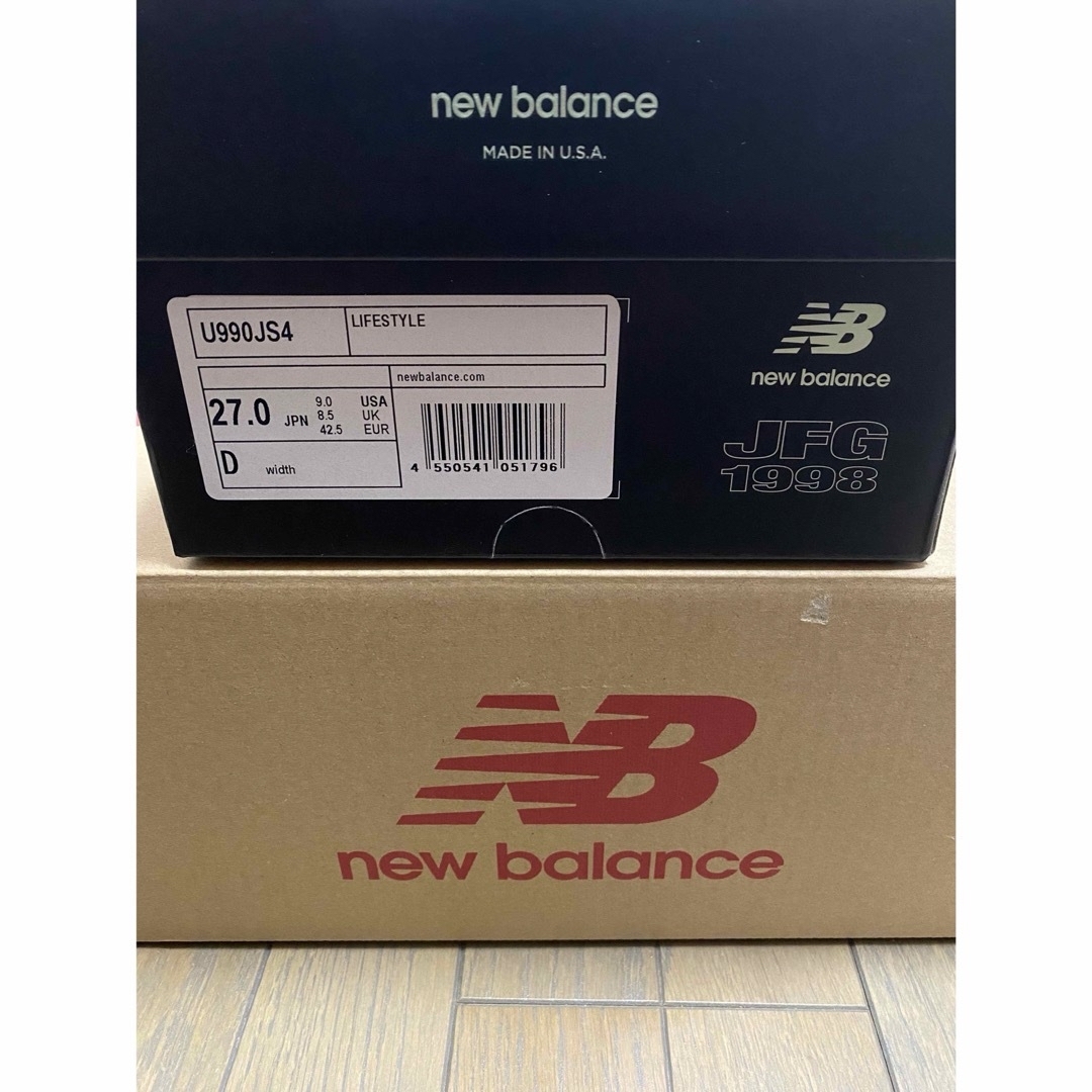 New Balance(ニューバランス)のジョー・フレッシュグッズ×New Balance U990JS4 27 メンズの靴/シューズ(スニーカー)の商品写真