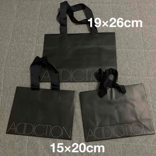 アディクション(ADDICTION)のADDICTION アディクション ショッパー 紙袋 2サイズ3枚(その他)