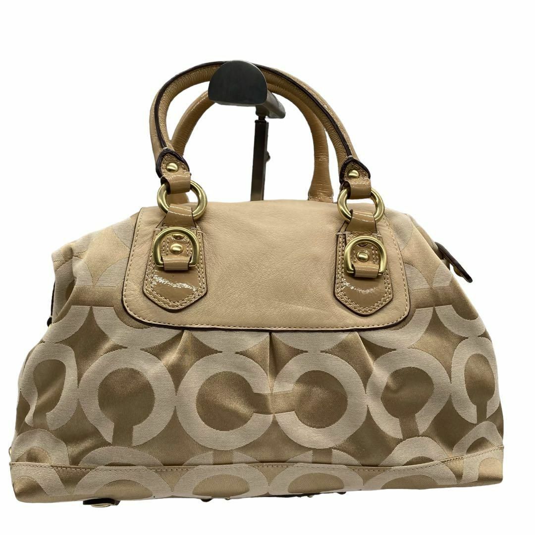 COACH - ほぼ未使用 コーチ ハンドバッグ ショルダーバッグ キャンバス COACH - ほぼ未使用 コーチ ハンドバッグ ショルダーバッグ キャンバス