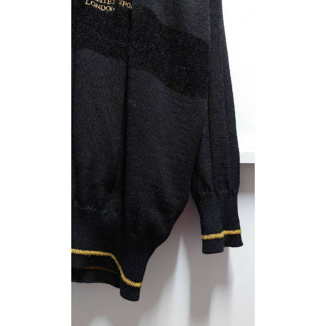 HARDY AMIES(ハーディエイミス)のHARDY AMIES SPORT 王冠 ライオン刺繍 ニット セーター メンズのトップス(ニット/セーター)の商品写真