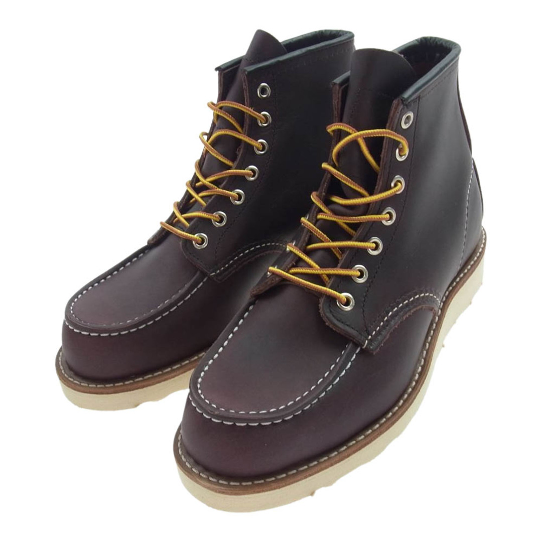 US7EアウトソールRED WING レッドウィング ブーツ 8847 CLASSIC MOC 6インチ クラシックモック ブラックチェリー エクスカリバー ワークブーツ ダークブラウン系 US7 E【新古品】【未使用】