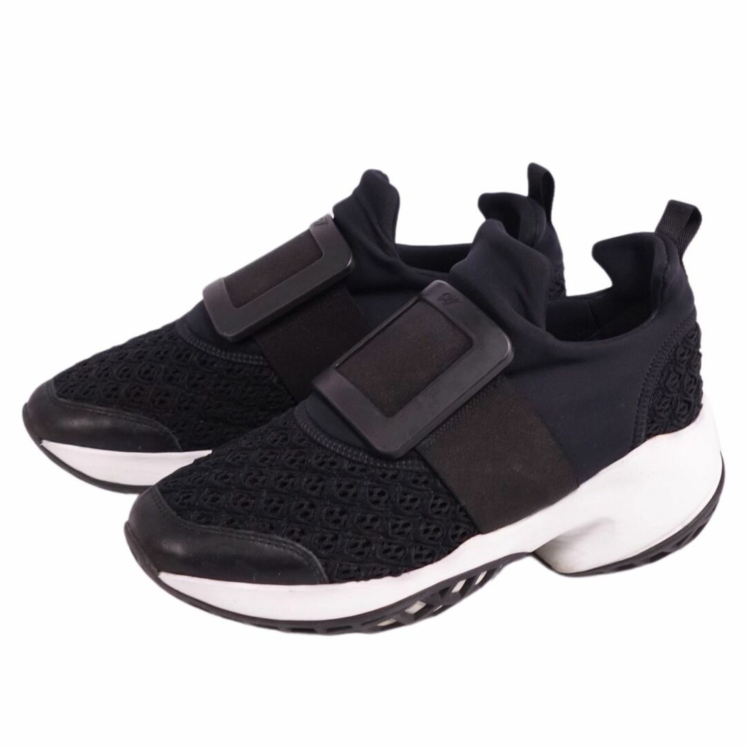 ロジェヴィヴィエ Roger Vivier スニーカー スリッポン VIV RUN ヴィヴ ラン スクエアバックル ランスニーカー シューズ レディース 36(23cm相当) ブラック ロジェヴィヴィエ Roger Vivier スニーカー スリッポン VIV RUN ヴィヴ ラン スクエアバックル ランスニーカー シューズ レディース 36(23cm相当) ブラック