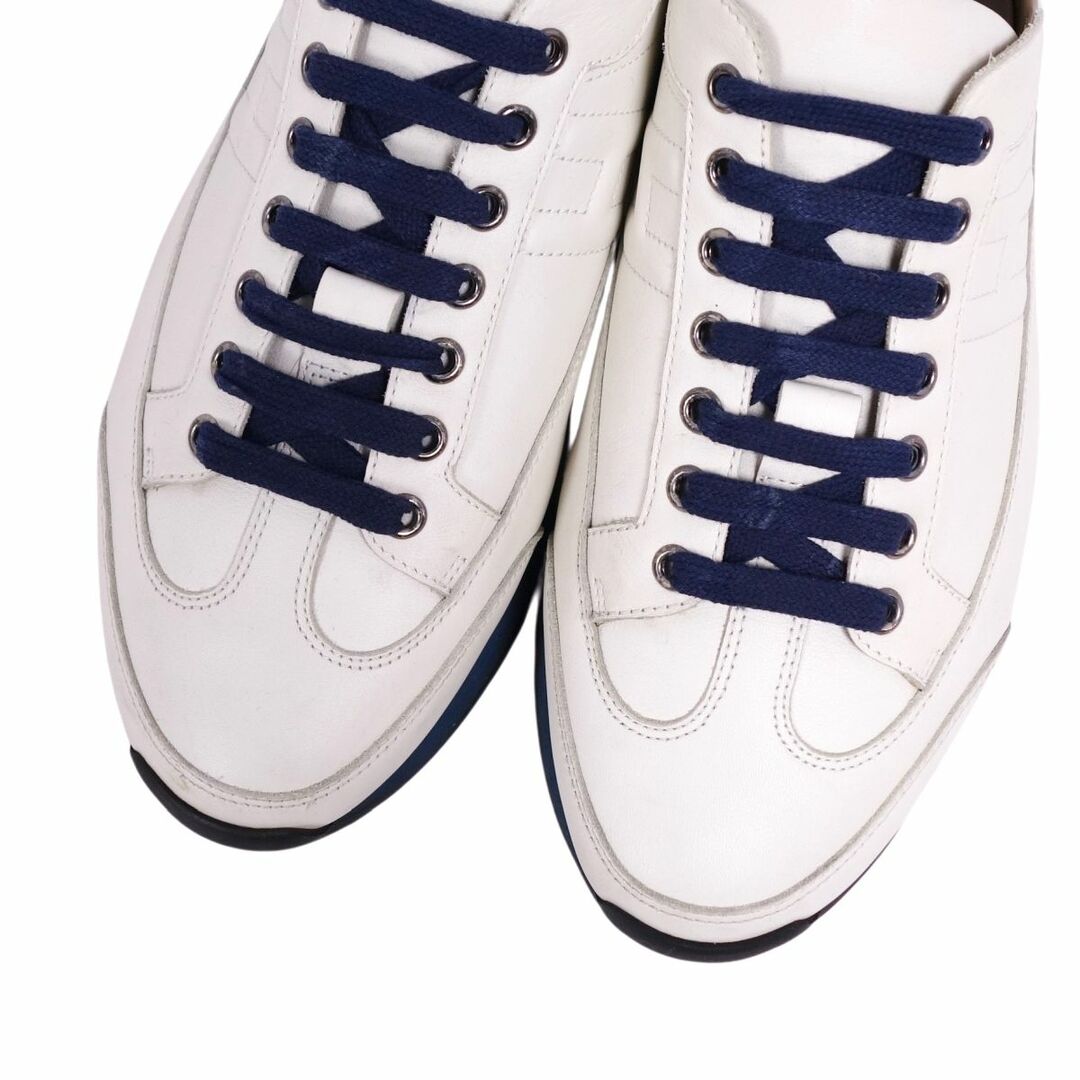 Hermes(エルメス)のエルメス HERMES スニーカー ローカット Hロゴ ゴール GOAL カーフレザー シューズ メンズ 42(26.5cm相当) ホワイト メンズの靴/シューズ(スニーカー)の商品写真