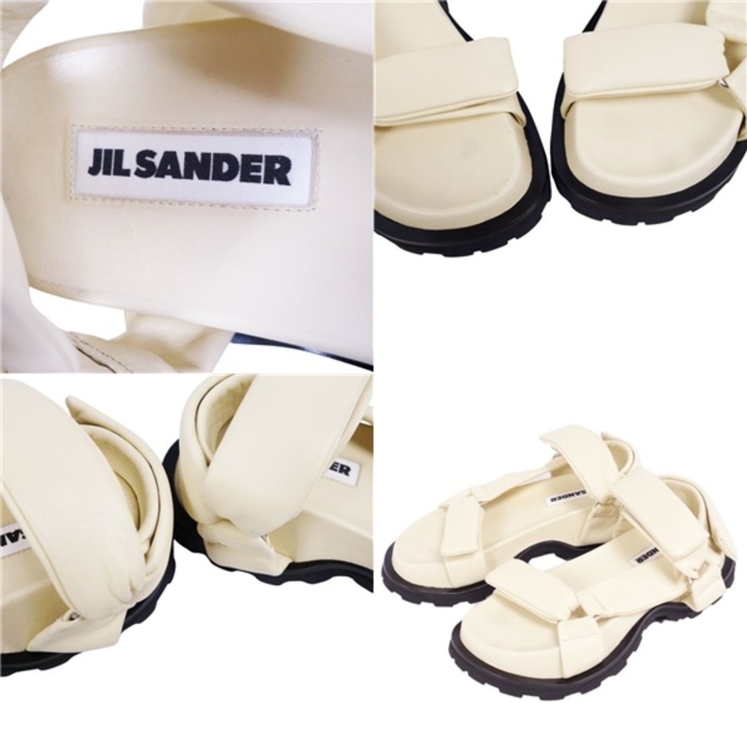 Jil Sander(ジルサンダー)のジルサンダー JIL SANDER サンダル スポーツサンダル ストラップ カーフレザー シューズ 靴 レディース 35(22cm相当) ベージュ レディースの靴/シューズ(サンダル)の商品写真