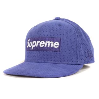 シュプリーム(Supreme)のSupreme シュプリーム キャップ サイズ:7 1/2(59.6cm) 07SS NEW ERA ニューエラ パンチング ウルトラスウェード ボックスロゴ ベースボール キャップ Ultrasuede Box Logo New Era パープル 帽子【メンズ】【中古】(キャップ)