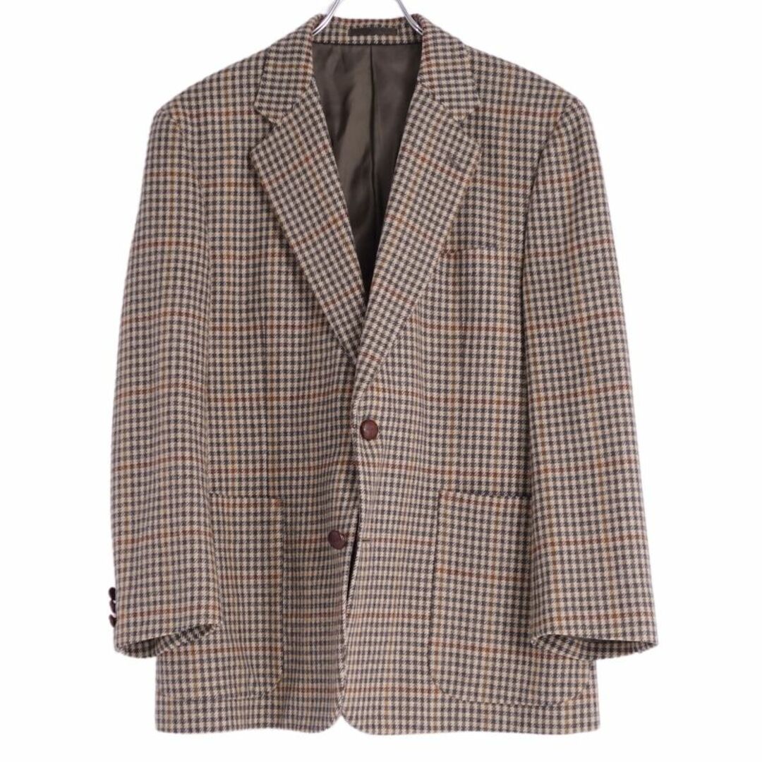 BURBERRY(バーバリー)の美品 Vintage バーバリー Burberrys ジャケット テーラード シングル 総裏 ロゴボタン チェック柄 ウール メンズ LY マルチカラー メンズのジャケット/アウター(テーラードジャケット)の商品写真