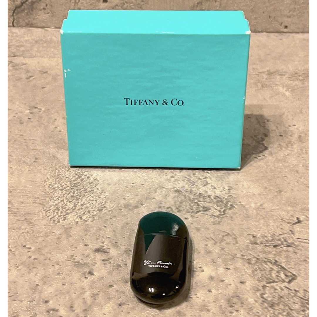 Tiffany & Co.(ティファニー)の希少 美品 ティファニー エルサペレッティ ビーンズ オイル ライターブラック メンズのファッション小物(タバコグッズ)の商品写真
