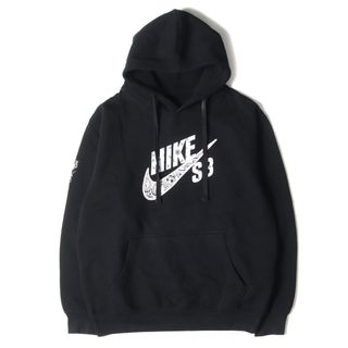 ナイキ(NIKE)のNIKE ナイキ パーカー サイズ:M 20SS TRAVIS SCOTT Cactus Jack トラヴィス スコット ペイズリー スウォッシュ フーディー Hoodie トップス プルオーバー 裏起毛 SB ブラック 黒 【メンズ】【中古】(パーカー)