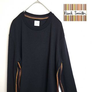 ポールスミス(Paul Smith)の【美品】Paul Smith マルチカラー セーター ダークネイビー M(ニット/セーター)