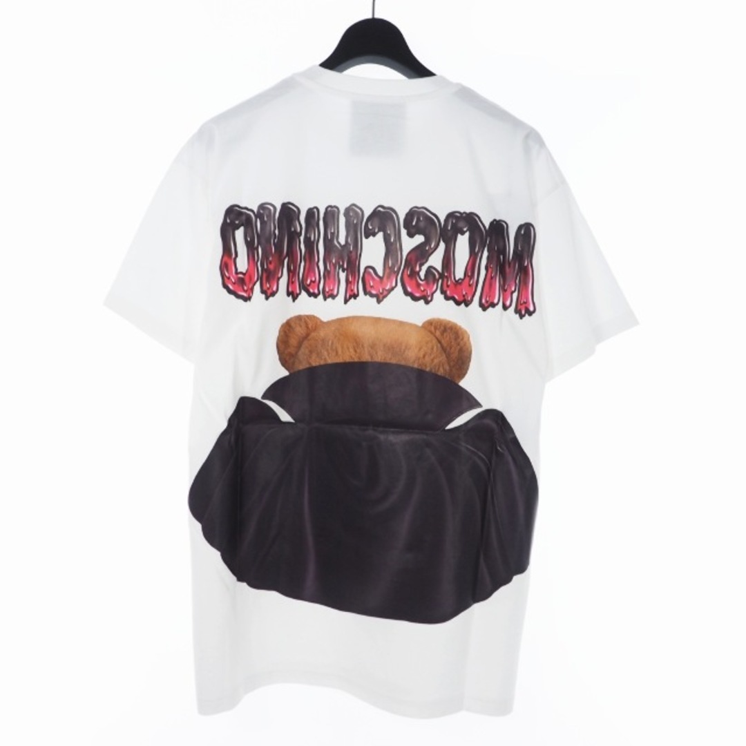 MOSCHINO(モスキーノ)のモスキーノ 20SS バッド テディベア プリント Tシャツ 半袖 S 白 レディースのトップス(Tシャツ(半袖/袖なし))の商品写真