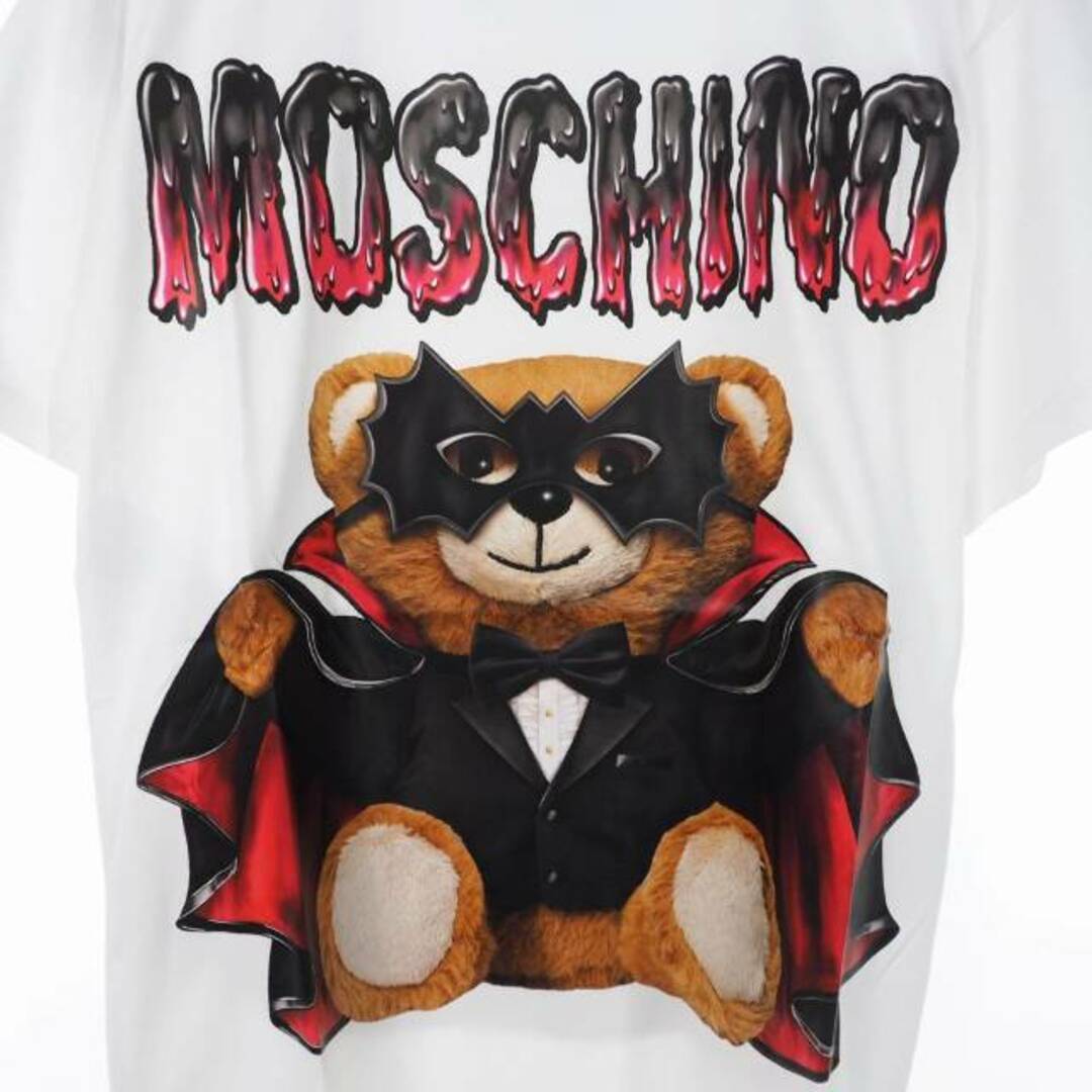 MOSCHINO(モスキーノ)のモスキーノ 20SS バッド テディベア プリント Tシャツ 半袖 S 白 レディースのトップス(Tシャツ(半袖/袖なし))の商品写真