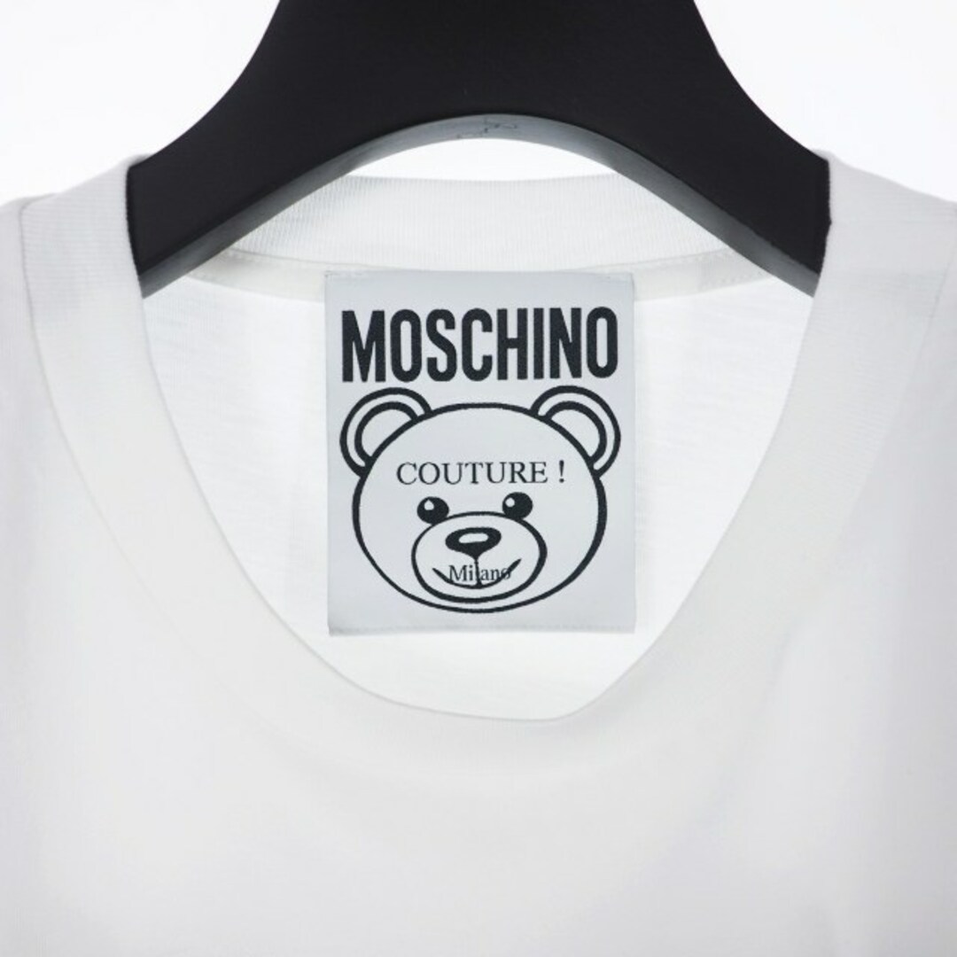 MOSCHINO(モスキーノ)のモスキーノ 20SS バッド テディベア プリント Tシャツ 半袖 S 白 レディースのトップス(Tシャツ(半袖/袖なし))の商品写真